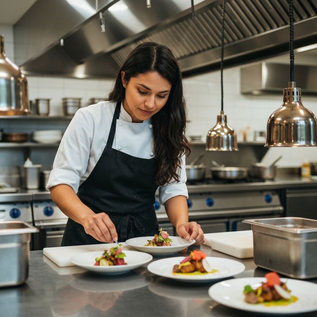 Chef preparando comida
